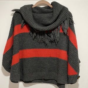 THML striped Poncho